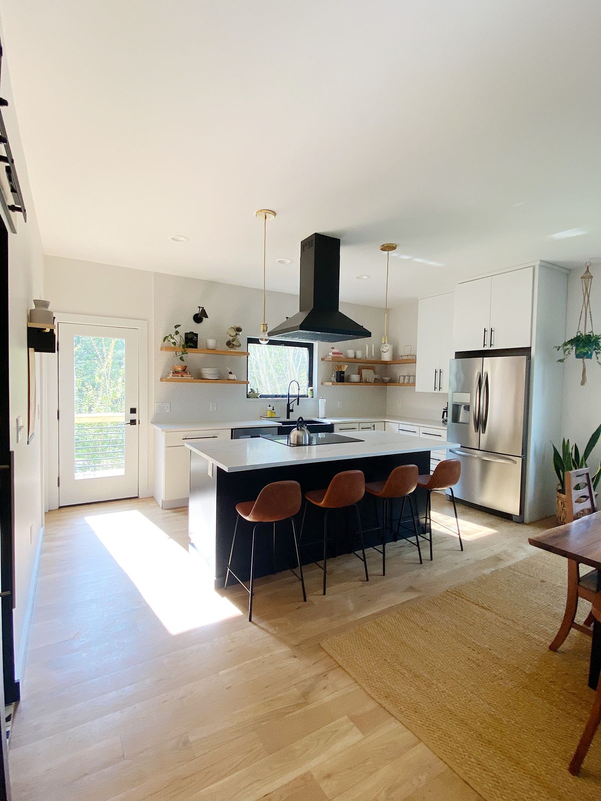 Kitchen and dining area on the main floor.